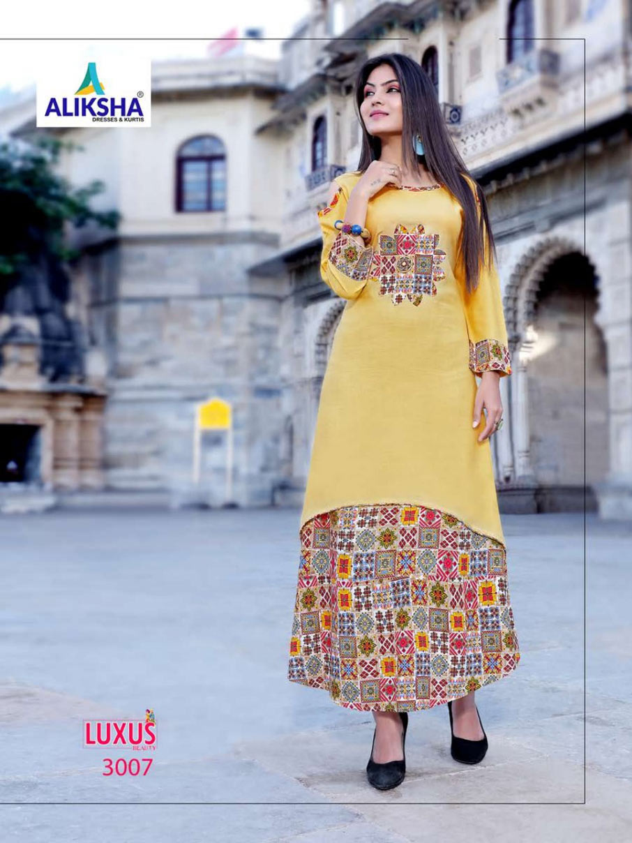 Luxus Beauty Vol-3 Aliksha Rayon Print Kurti Traders Luxus Beauty Vol-3 Aliksha Rayon Print Kurti Traders